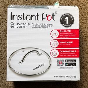 Instant Pot Glass Lid with Stainless Steel Handle - Clear/Silver